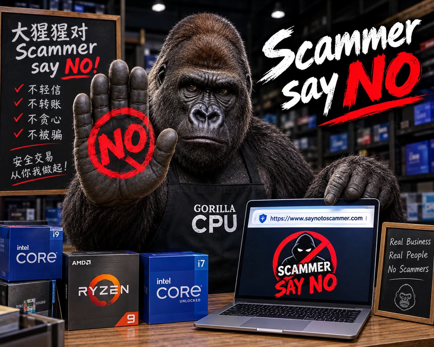 CEO 大猩猩 · SayNoToScammer
